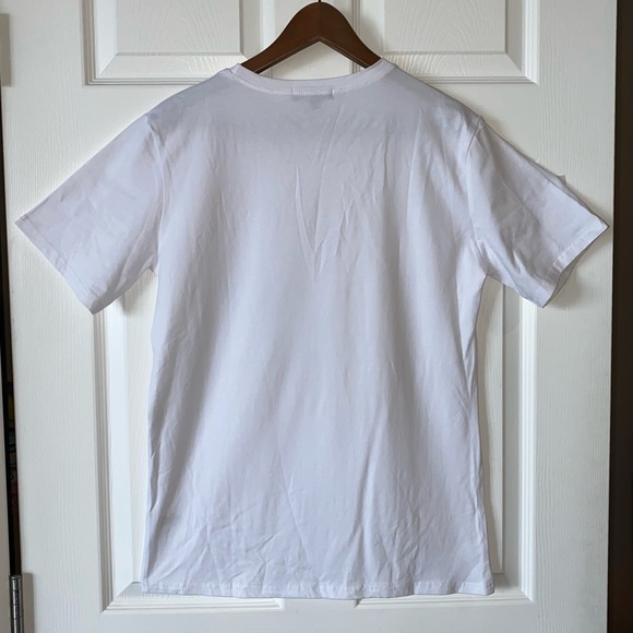 3 for $19 Erivel White T-Shirt Jewelled Detailing Size M/L Fashion Top - Picture 3 of 6